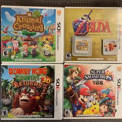 Nintendo 3DS Games (Super Smash Bros, Mario, Zelda, DonkeyKong, Animal Crossing, Nintendogs)