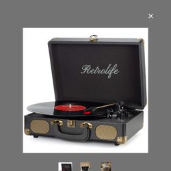 Vintage Suitcase Turn table 