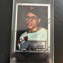1996 Topps Willie Mays Commemorative Fines 1952 Topps #261 Reprint