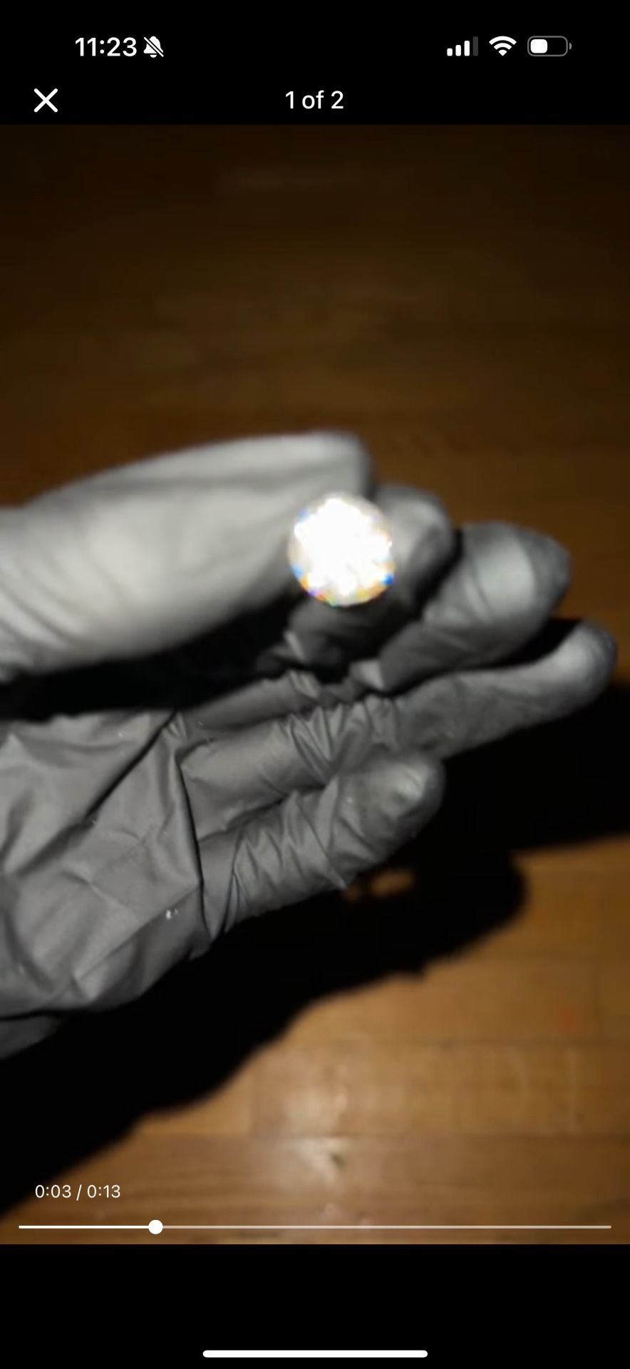 GRA Certified VVS1 Clarity Moissanite earrings