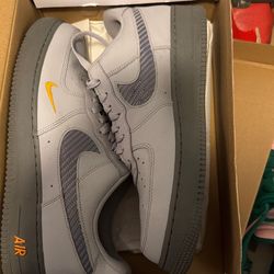Nike Air Force 1(light gray/carbon fiber)