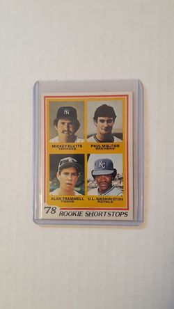 1978 Topps Alan Trammell/Paul Moliter RC.