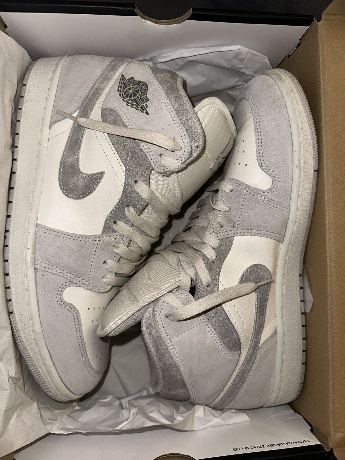 JORDAN 1 MID SE GS 'NEUTRAL GREY SAIL' 