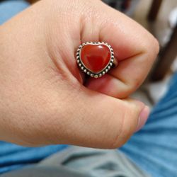 South Red Agate Ring