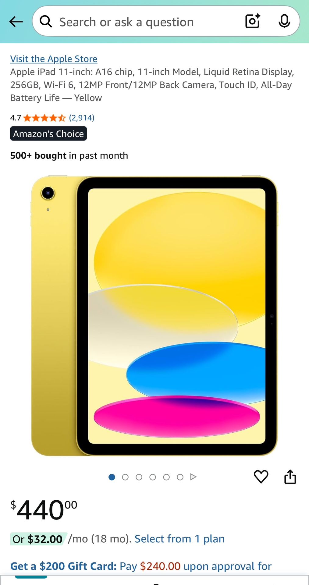 Apple iPad A16 11 Inch 256gb