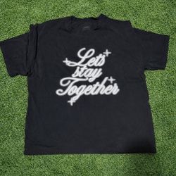 Graphic Tee  With White Lettering