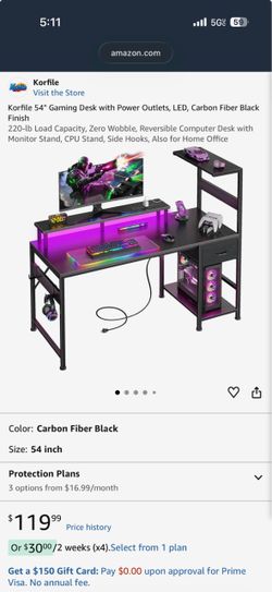 Desk. Gaming desk