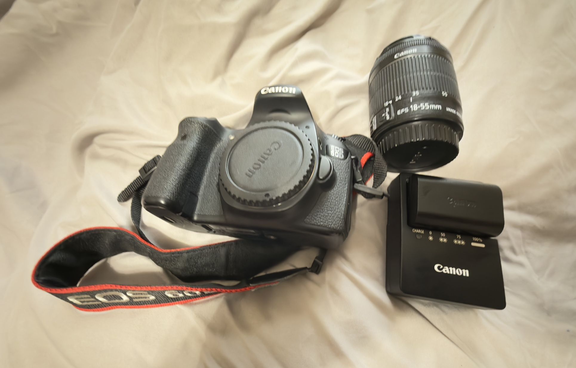 Canon 60D With 18–55mm Lens 