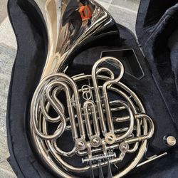 Silver Double French Horn 