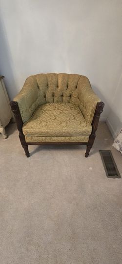 Vintage upholstered armchair