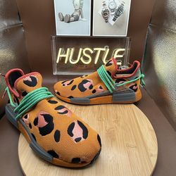 Adidas x Pharrell Williams HU NMD Animal Print Orange Size 10