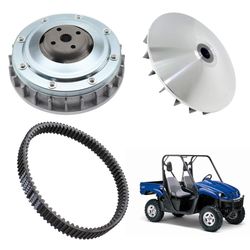 LEAPTREND Primary Clutch Sliding Sheave & Fixed Sheave Plate & Drive Belt, Primary Drive Clutch Sheave Assembly For Yamaha Rhino Kodiak Grizzly 550 66