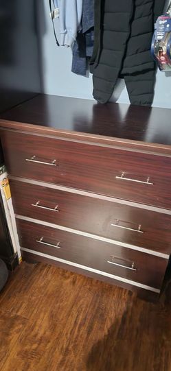 3 Drawer Dark Brown Dresser [PICK UP ONLY]
