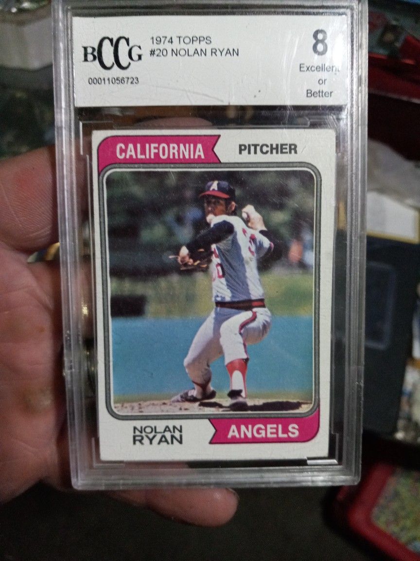👉👀👉1974 TOPPS NOLAN RYAN BCCG 8👈👀👈