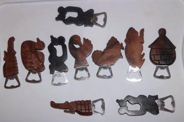 Hand carved keychain and bottle opener
