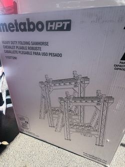 Metabo heavy duty folding sawhorses