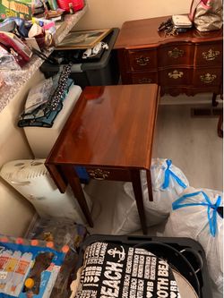 2 all wood furniture pieces