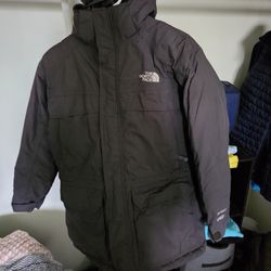 Gray North Face Hyvent 550 Jacket