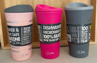 go sili~16oz~reusable cups~new~ Set of 3