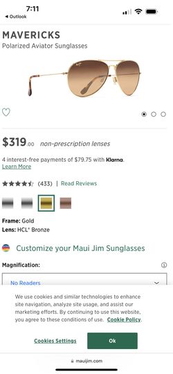 Maui Jim brand New Mavericks Sunglasses