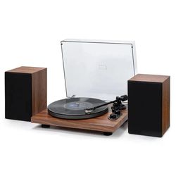 Bluetooth In&Out Record Player HiFi System with Upgraded Quality Speakers UD006