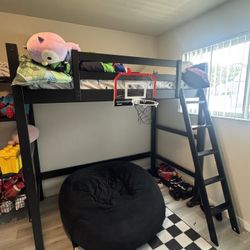 Twin loft bed