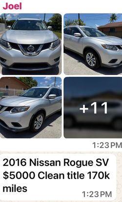 2016 Nissan rogué sv