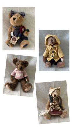 Boyds Bears Collectible Teddy Bears Set of 4