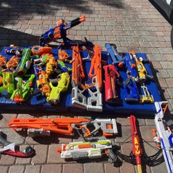 Huge Lot Of Nerf Guns 