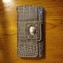 Wallet Faux Alligator Leather PVC Handbag Clutch Accessory