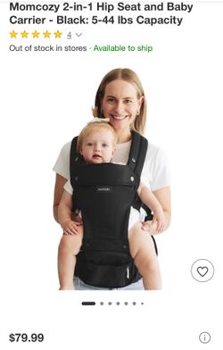 Momcozy 2-in-1 Hip Seat and Baby Carrier~ Momcozy 2-in-1 Cargador de Bebe
