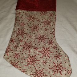 Red Snowflakes Christmas/Holiday Stocking Stuffer