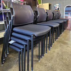 Qty. 50  Blk Hon Mesh Back Stackable Office Chairs