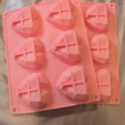 2 Heart Silicone Mold