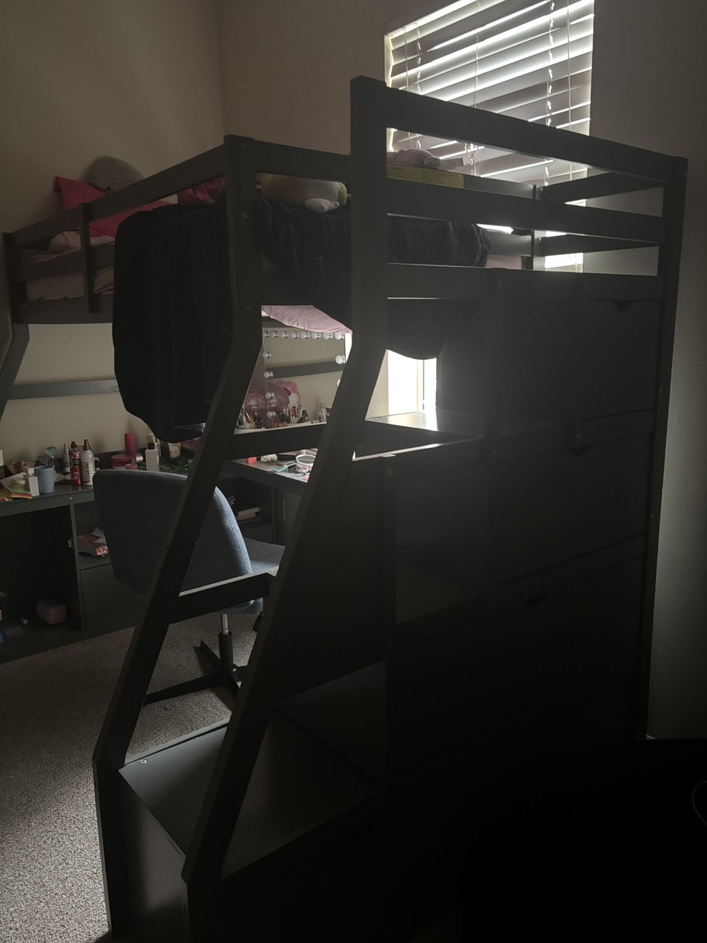 Bunk Bed With Desk And Drawers!!