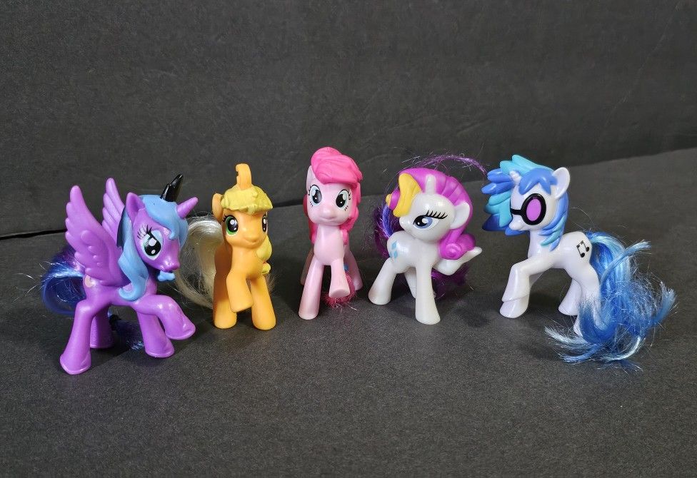 My Little Pony McDonalds Happy Meal Toys, Brush-able Tail Pony G3 lot of 5
