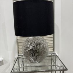 Silver Black Lamp