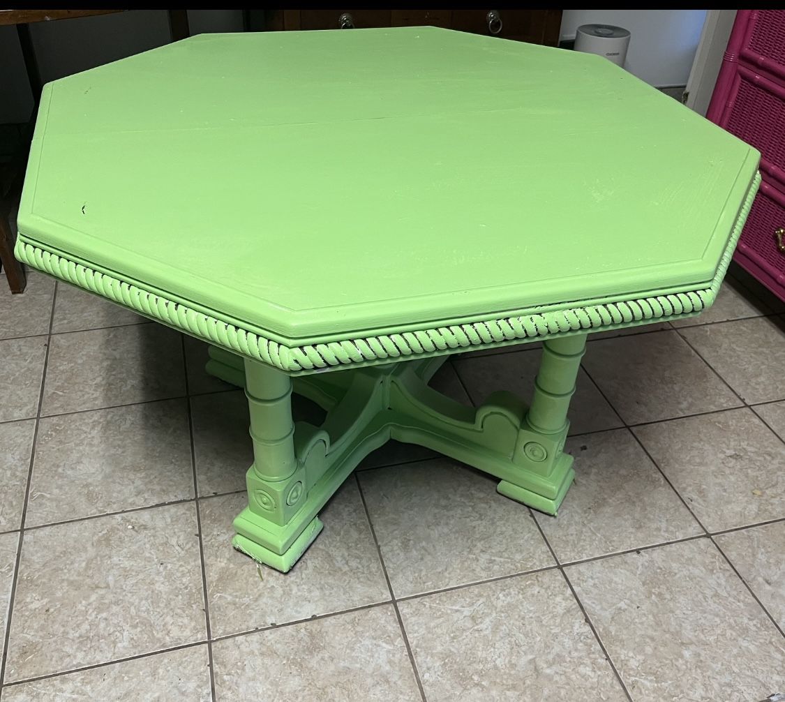 Real Vintage Antique Table With Leaf 