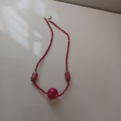 Natural Necklace, Faceted Beads, , Silver Plated Chain, Birthday, Gift for Her, Jewelry 18 inch AA+ Quality
