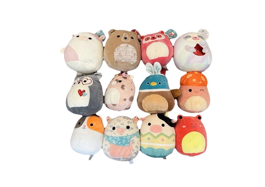 Squishmallow Lot Medium Plush Stuffed Toy Set 12