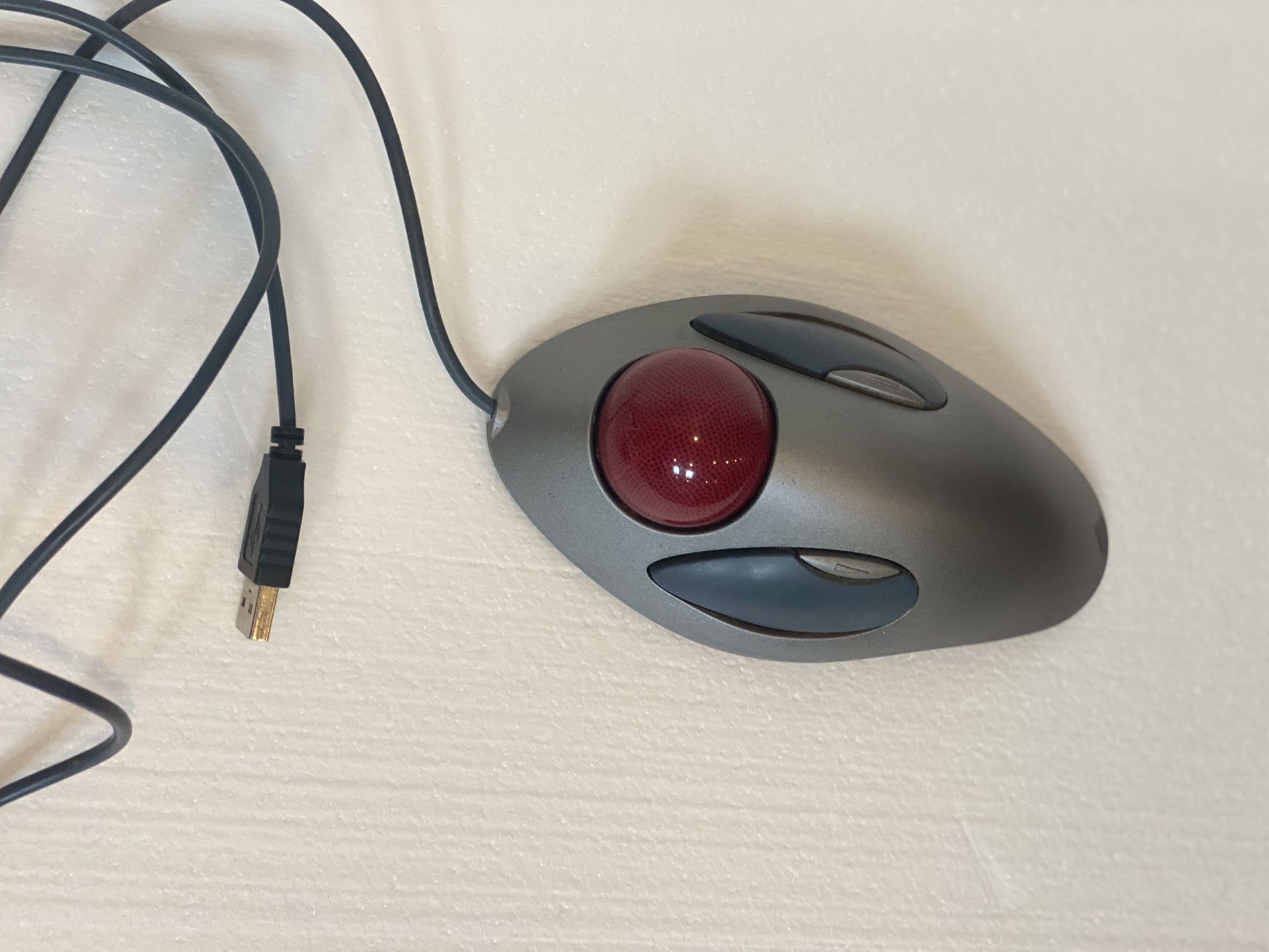 Logitech Trackman Marble Trackball-wired USB Mouse For Computer