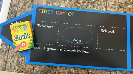 1st Day Of School Sign