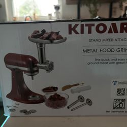 Kitoart Metal Food Grinder Stand Mixer Attachment 