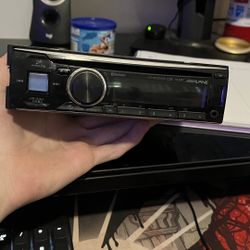 Alpine Single Din Radio Bluetooth 