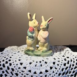 Ceramic Bunny Couple