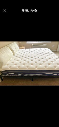 King-size bed and mattress