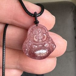Strawberry Quartz Buddha 