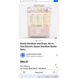 MOMFANN 8-in-1 Sterilizer and Dryer 