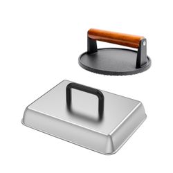 ROUND CAST  IRON SMASH BURGER