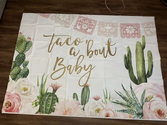 Party Baby Shower Backdrop 